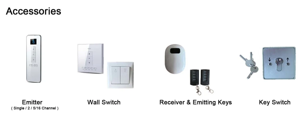 Remote Control Roller Shutters Tubular Motor Accessories