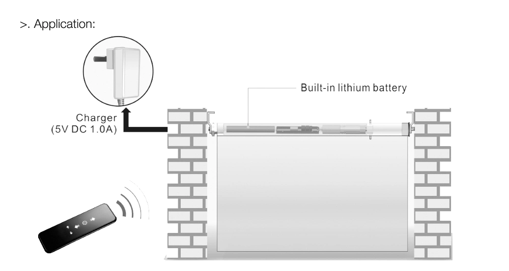 Zigbee / WiFi Electric Smart Life Curtain AC Tubular Motor for Roller Curtain Louver Roller Shutter